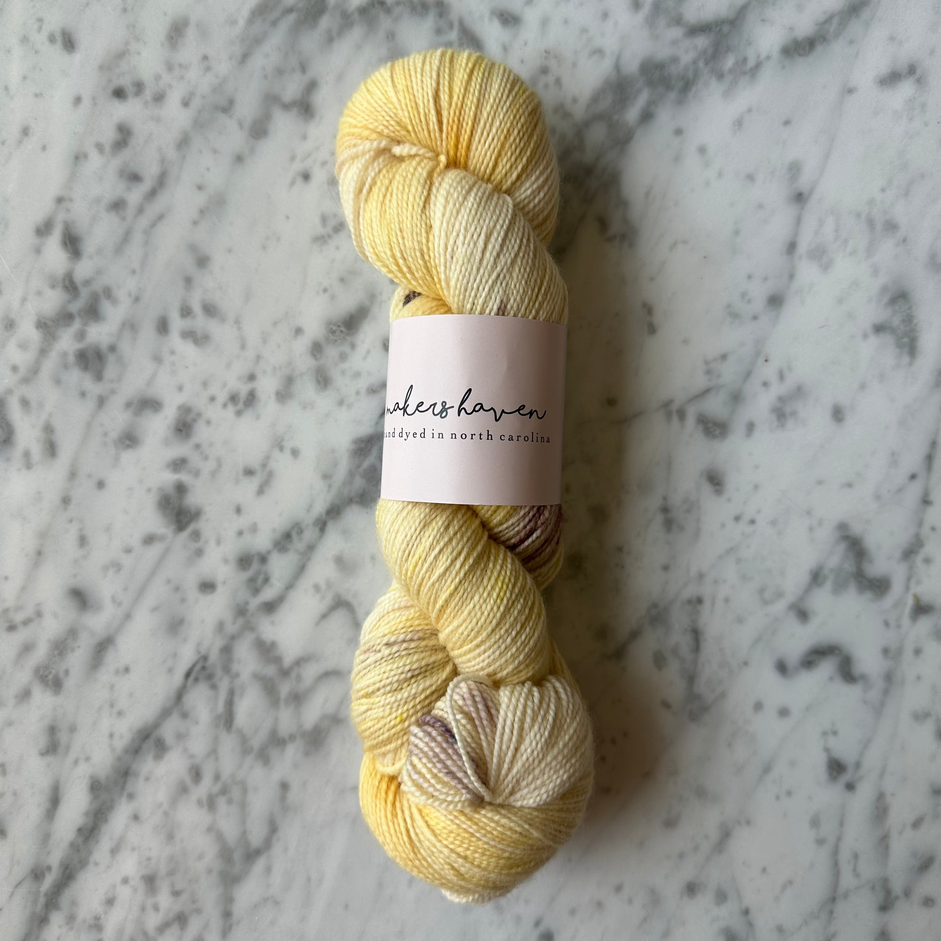 Makers Haven, Fingering Weight, 1 Skein - Yellow Dresses