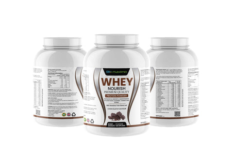 Whey Nourish Premium-Proteinpulver – Schokoladengeschmack