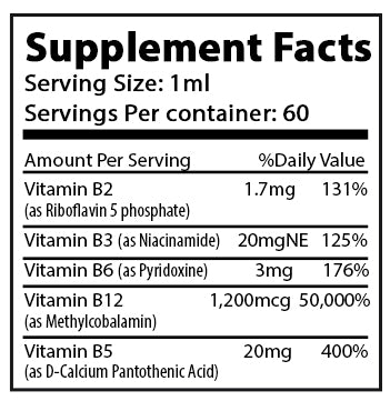 Vitamin B12 Supplement facts 