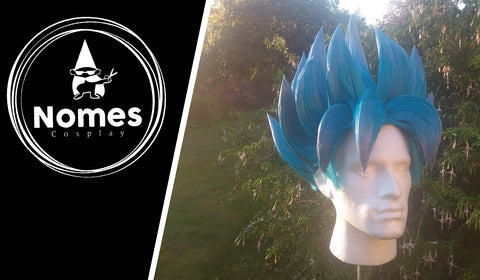 Son Goku Super Saiyan Blue Cosplay wig from DragonBall Z