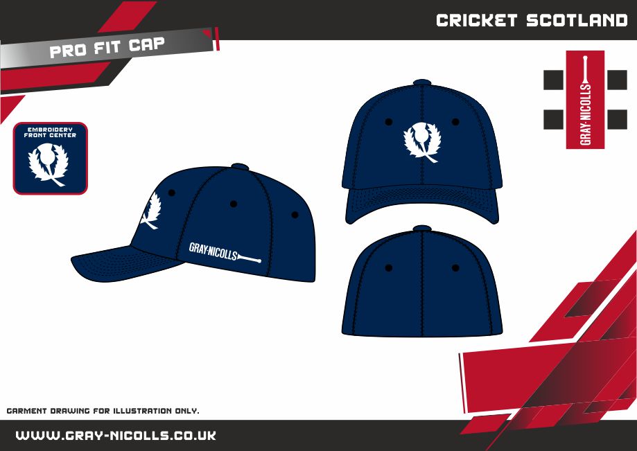 Cricket Scotland 's Dark Navy Pro Fit Cap | Gray-Nicolls - Free ...