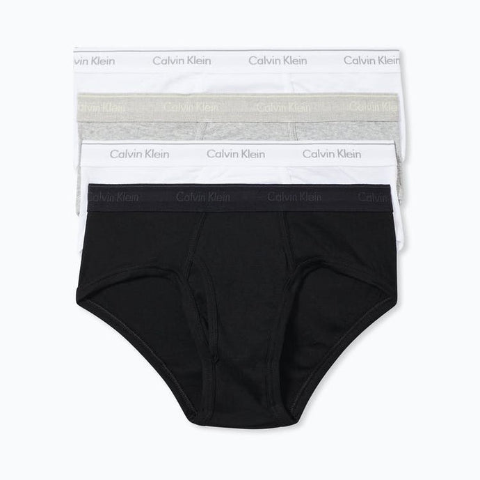 Calvin Klein Men Cotton Classic 4 Pack Brief in Black/White/Grey – V-Box  Clothing