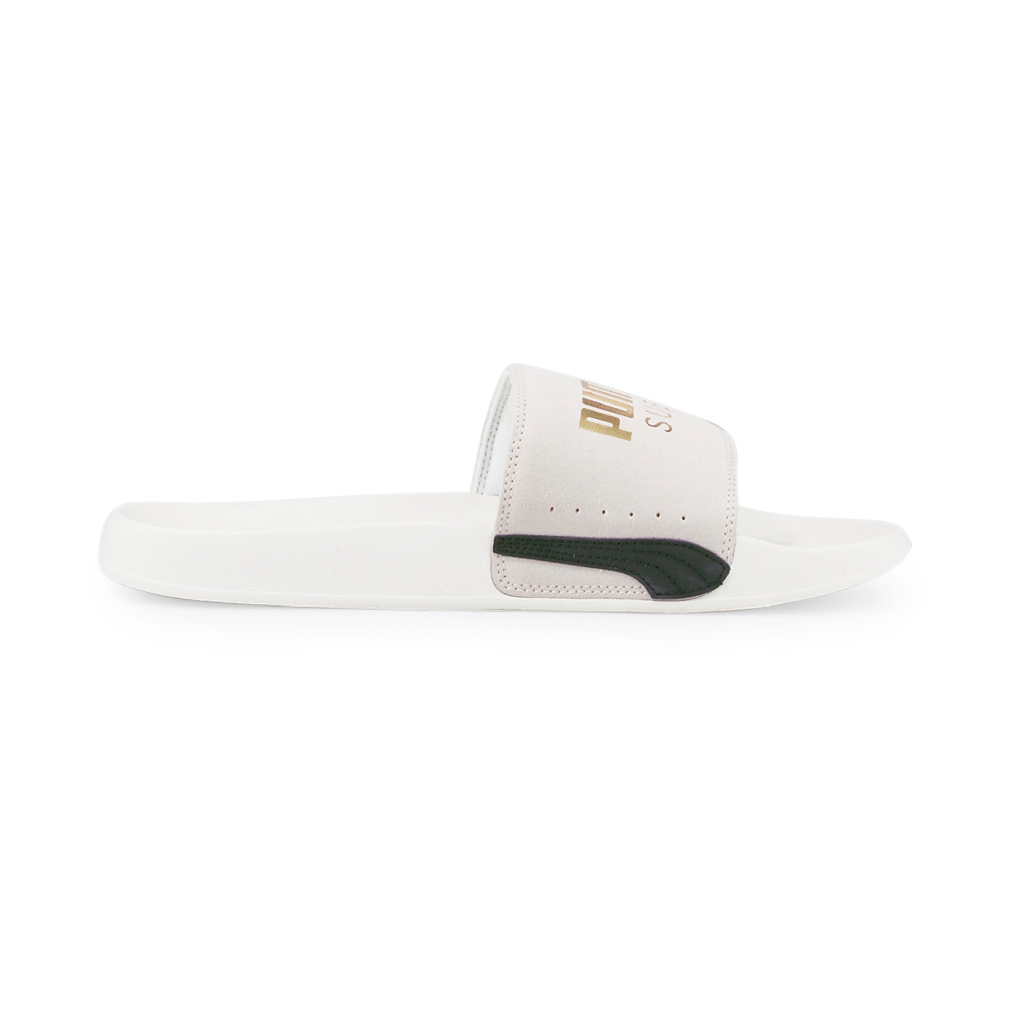 white puma slides women