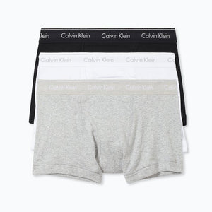 Calvin Klein Men Cotton Classic Trunk 3 Pack Box Undies in Black/White –  V-Box Clothing