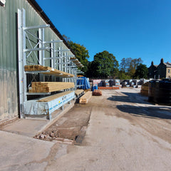 cantilever racking in yard