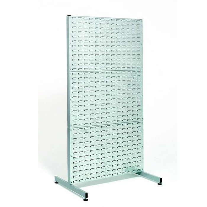 Single-Sided Louvre Panel Rack for use with Parts Bins — Filstorage