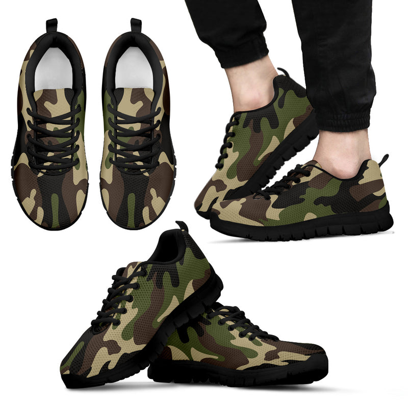 Army Green Camouflage Sneakers - AbstractTrendz