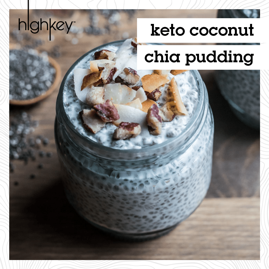 Keto Chia Pudding Recipe: Coconut Flavor, HighKey Snacks