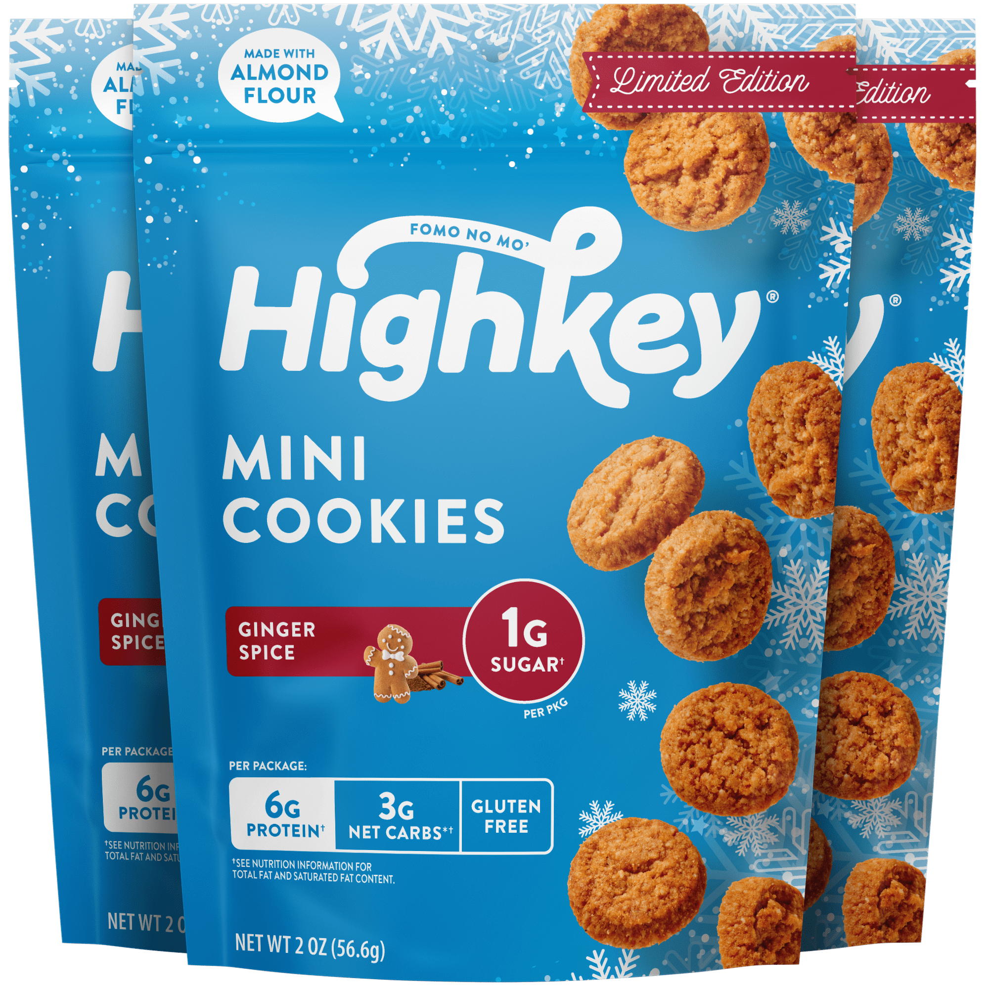 Mini Cookies: Ginger Spice - HighKey product image