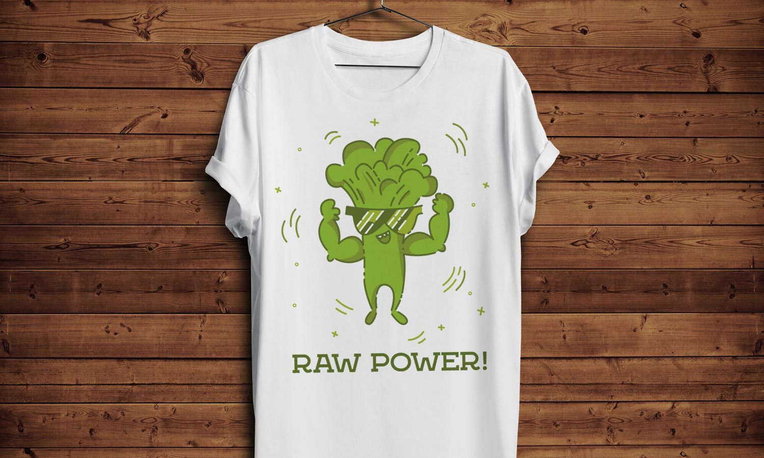 Broccoli Man - Printed T-Shirt for Men, Women and Kids - TS017