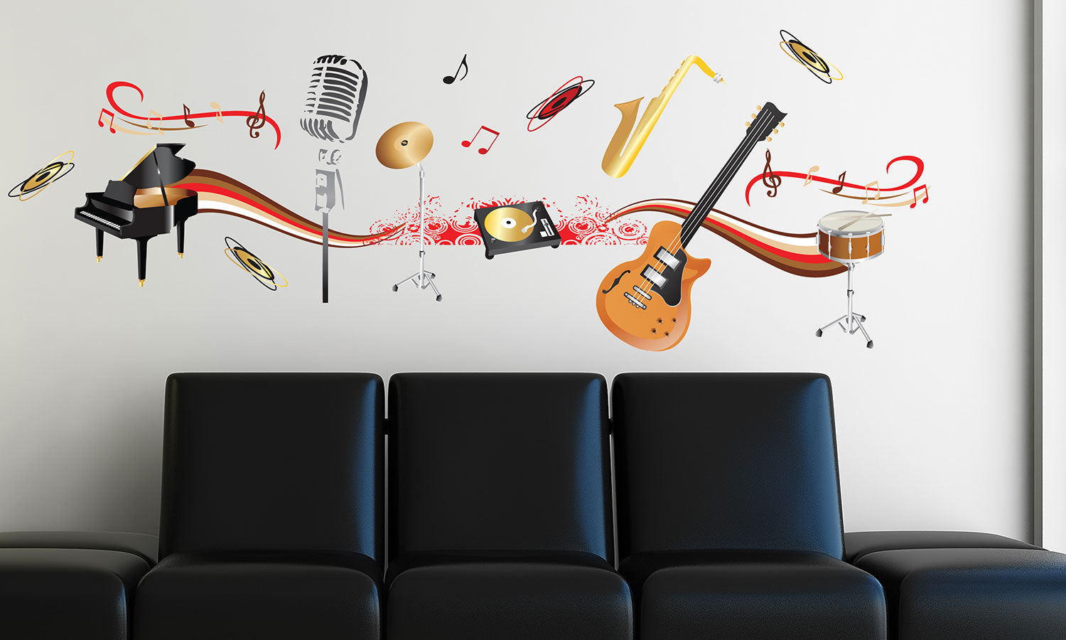 Музыкальные инструменты музыкальные музыкальный зал. Украшение стен в музыкальном стиле. Комната с музыкальными инструментами. Стены в музыкальной школе. Музыкальные инструменты на стене.