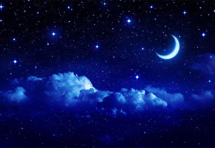 Wallpaper Blue Night Sky Sw304