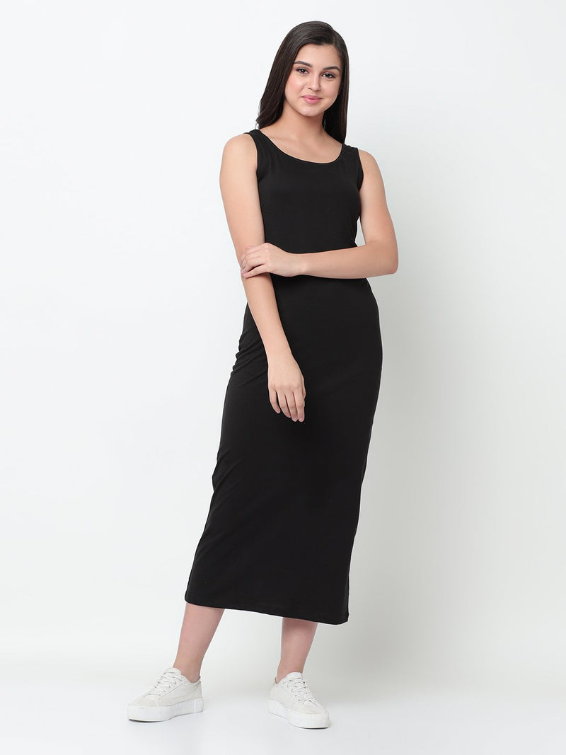 black maxi dress for women