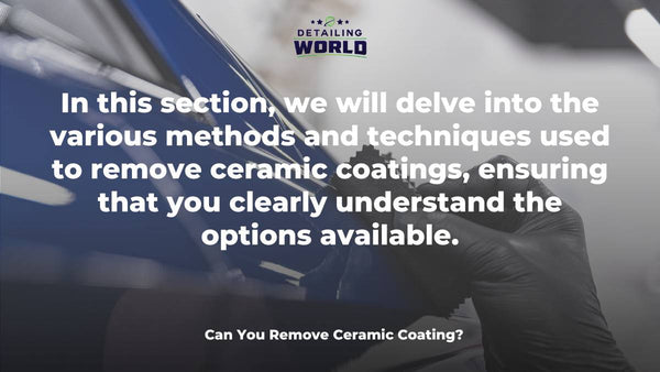 Can You Remove Ceramic Coating?