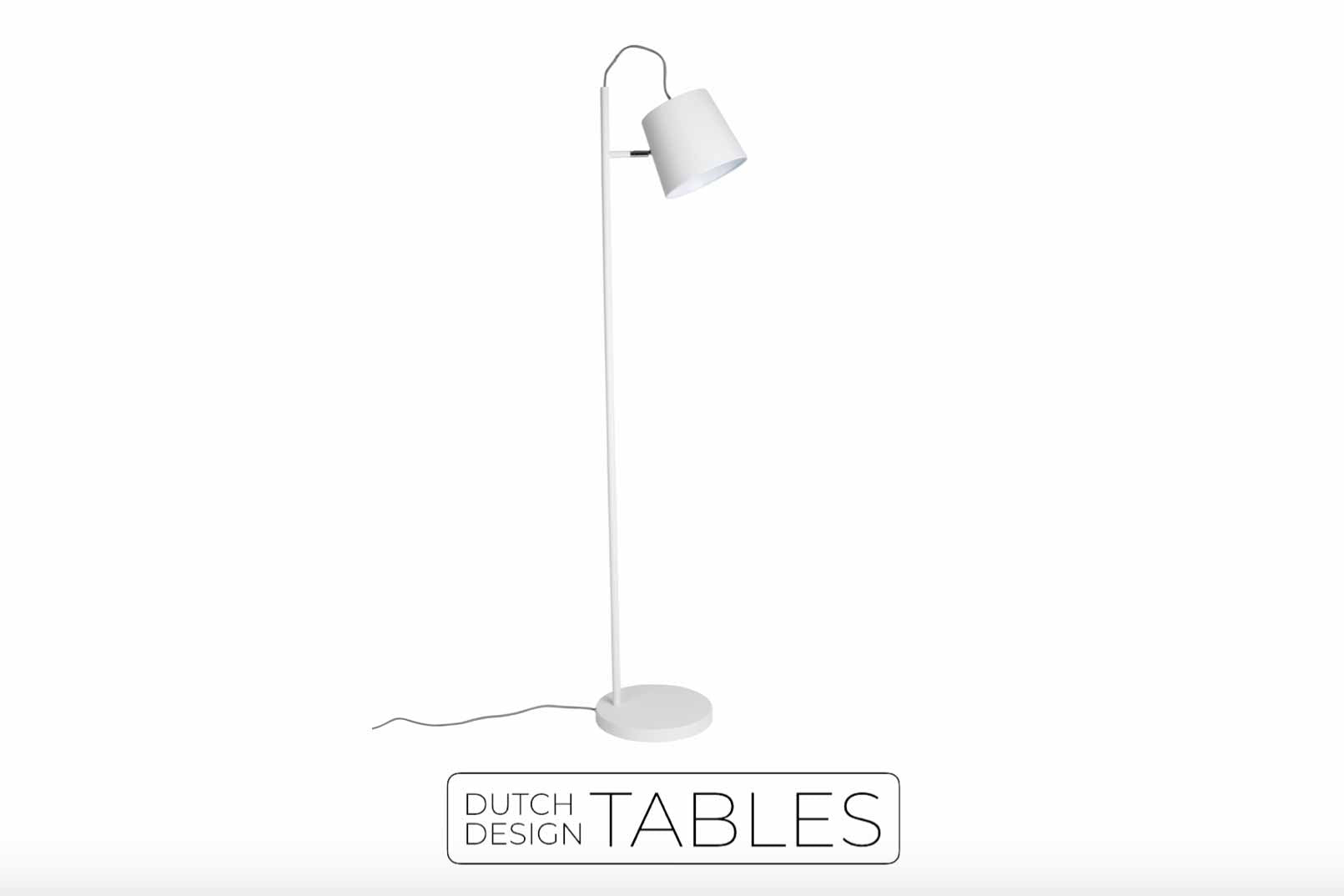 Vervloekt Samenwerken met Certificaat Vloerlamp Zuiver Buckle Head | Simpel & stijlvol | Wit, zwart of koper –  Dutch Design Tables