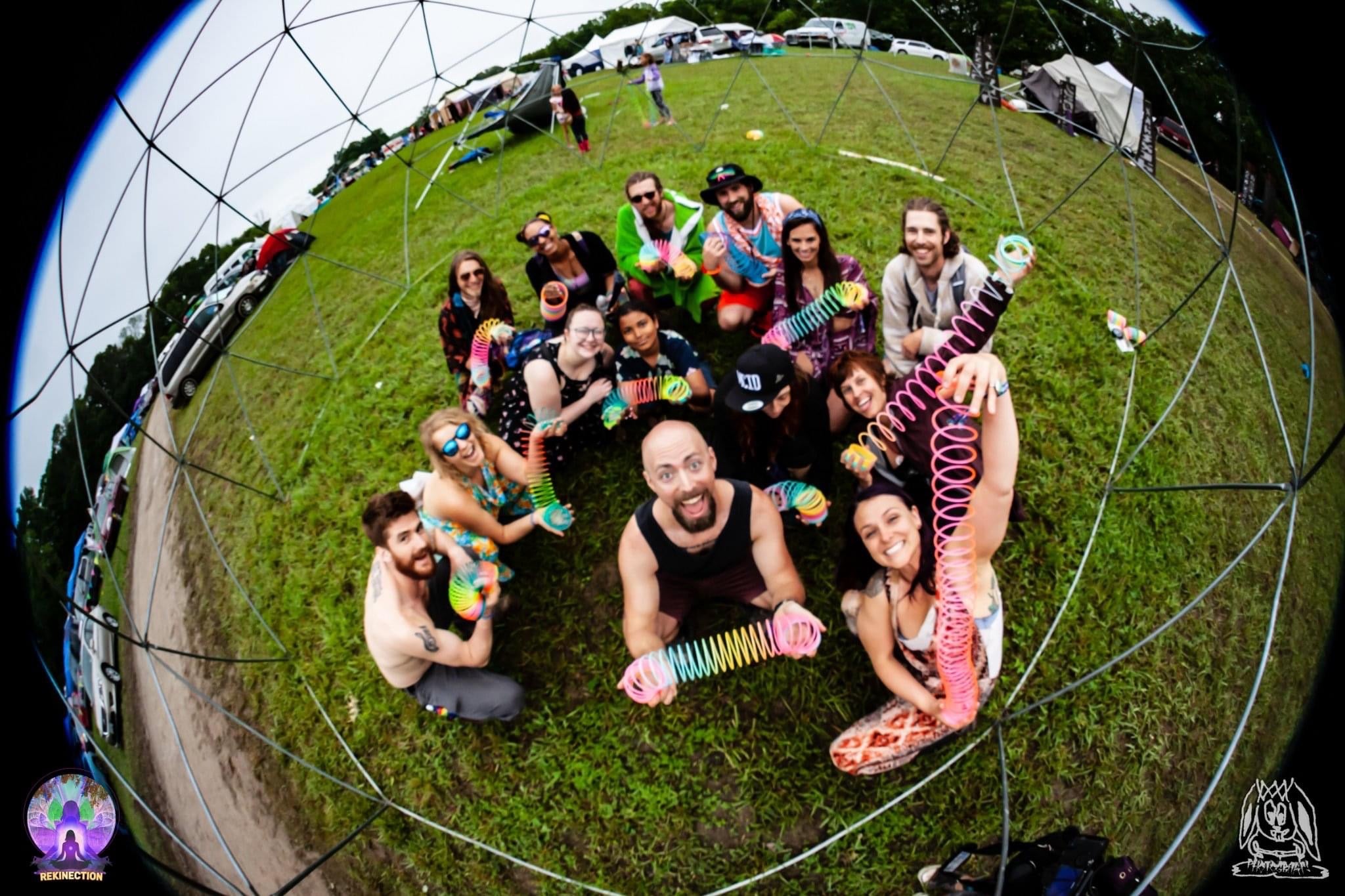 Slinky Josh and students at ReKinection Festival 2022