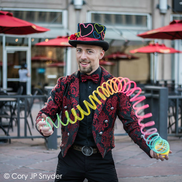 Slinky Josh street performing