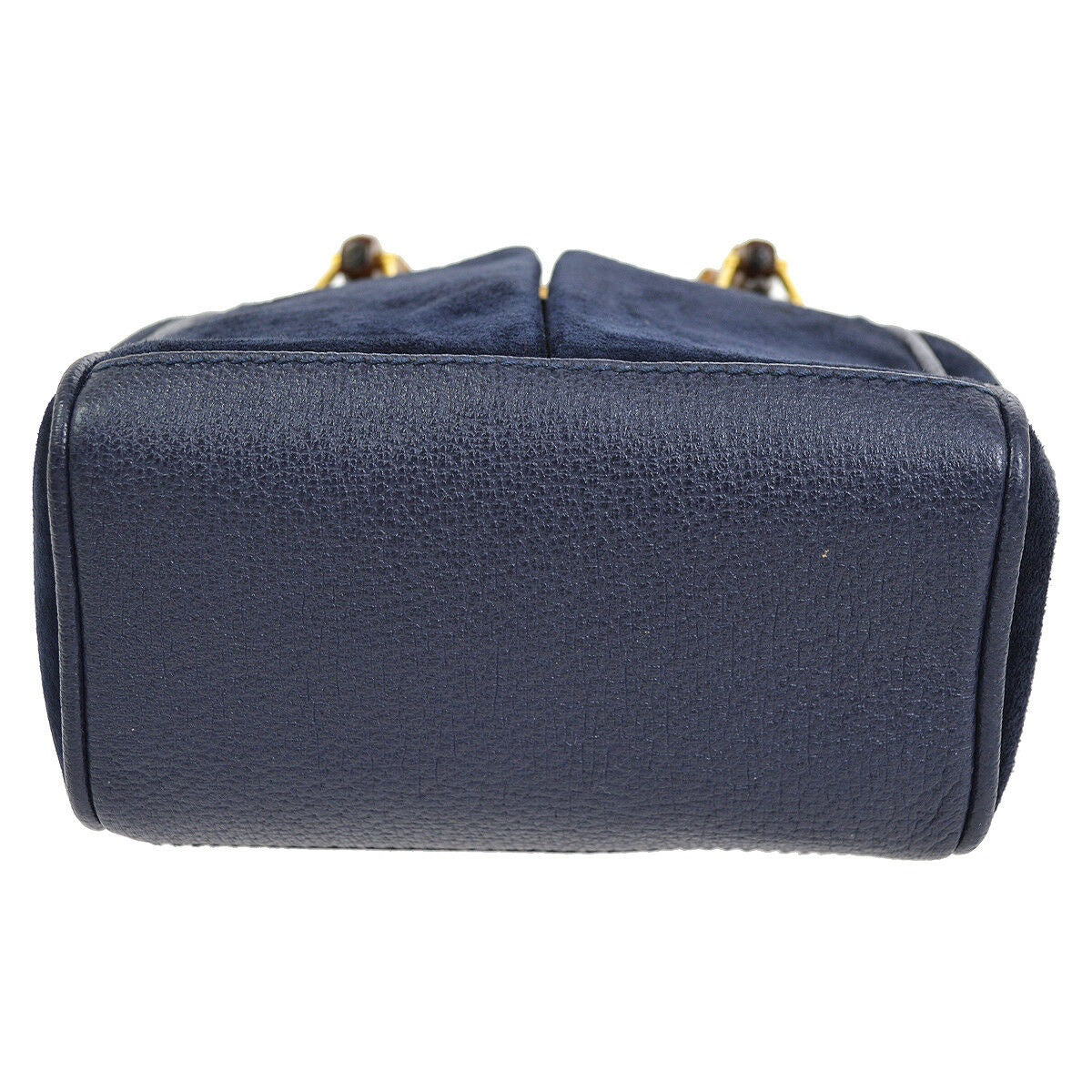 Gucci Mini Bamboo Navy Blue Leather Suede Cross Body Bag – Luxury Boutique Italy