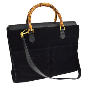 gucci vintage bamboo handle handbag