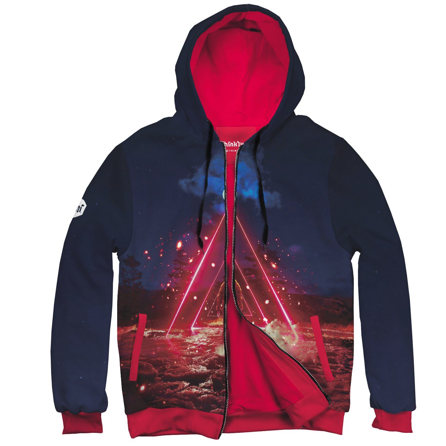 red thriving hoodie