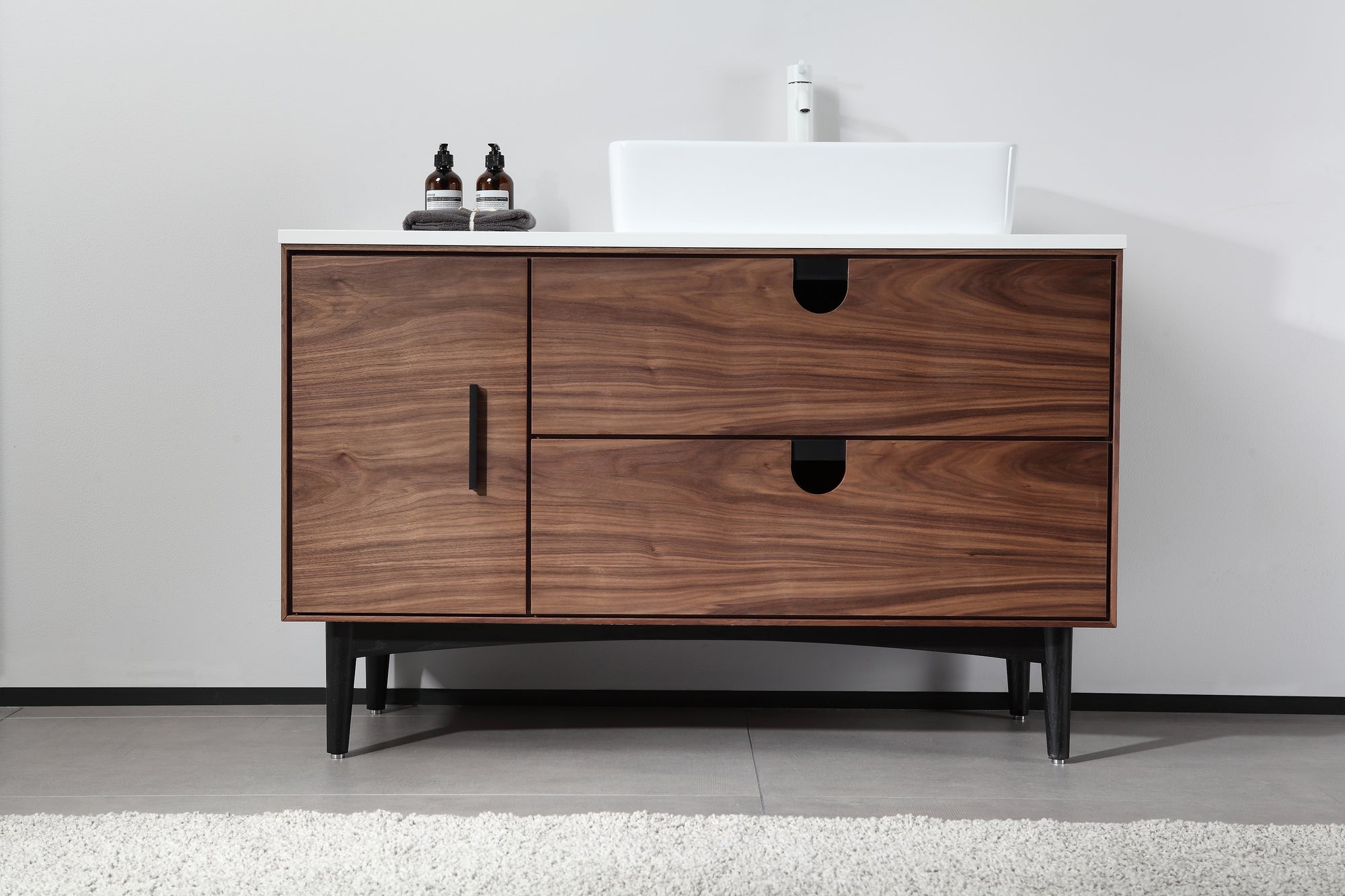 48 Inch Mid Century Bathroom Vanity