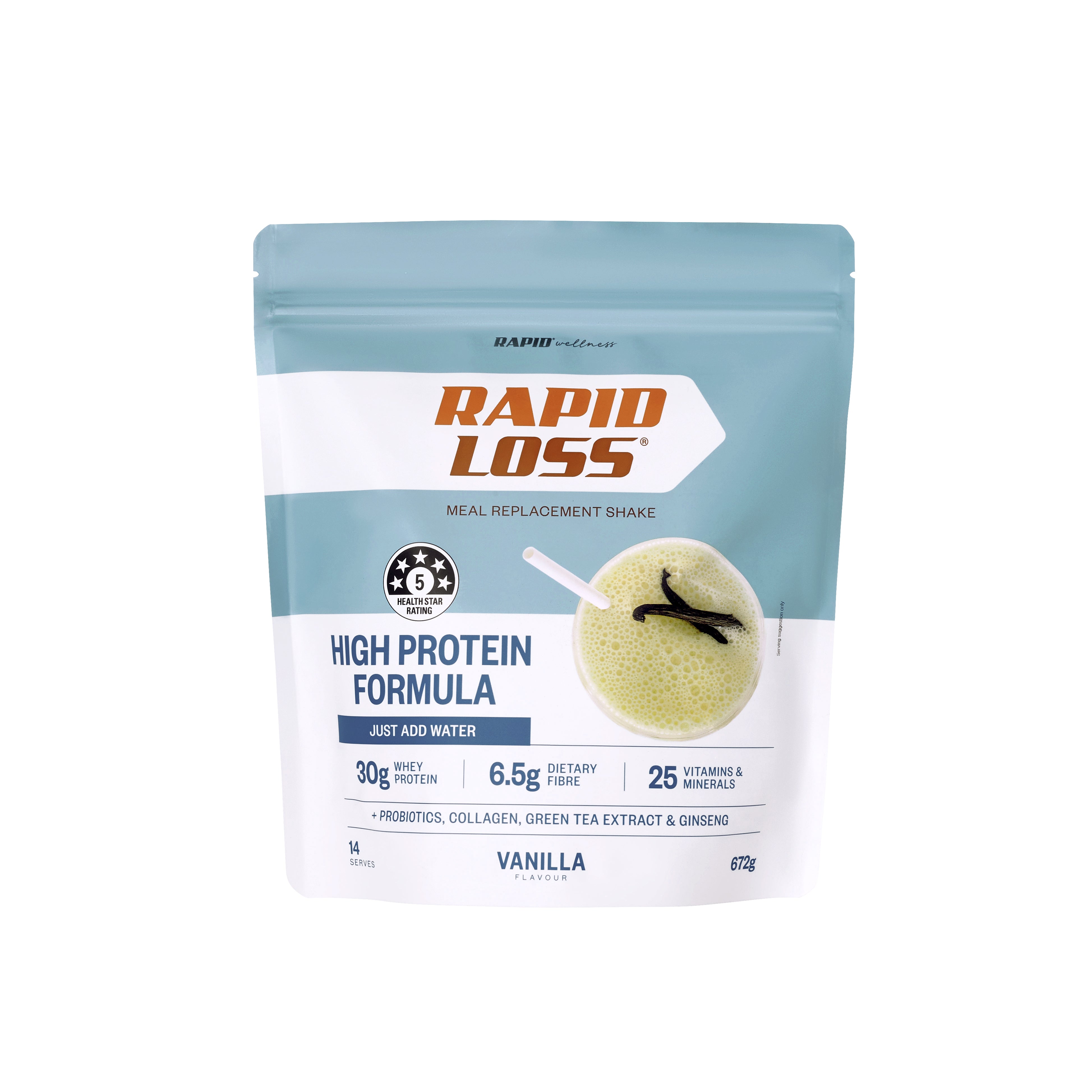 High Protein Meal Replacement Shake Vanilla 672g - Rapid Loss product image