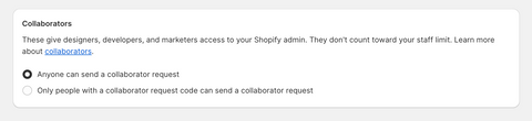 Shopify Collaborators
