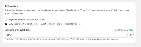 Shopify Collaborator Code