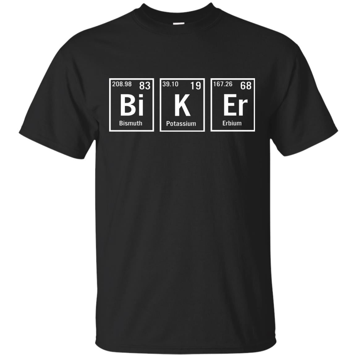 Biker Periodic Elets Spelling T Shirt