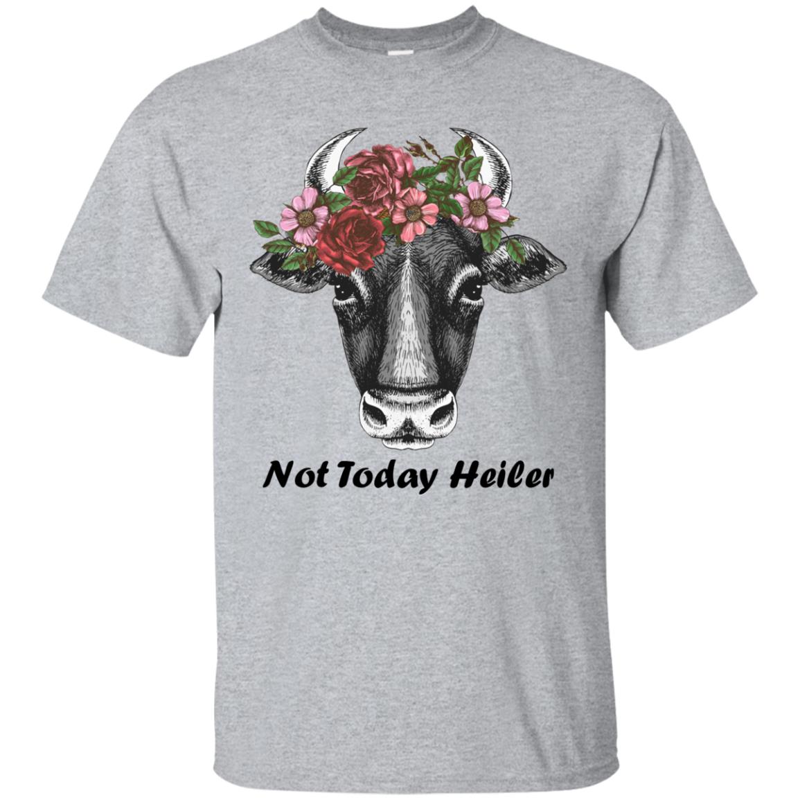 Flowers Cattle Cow Not Today Heifer Shirt