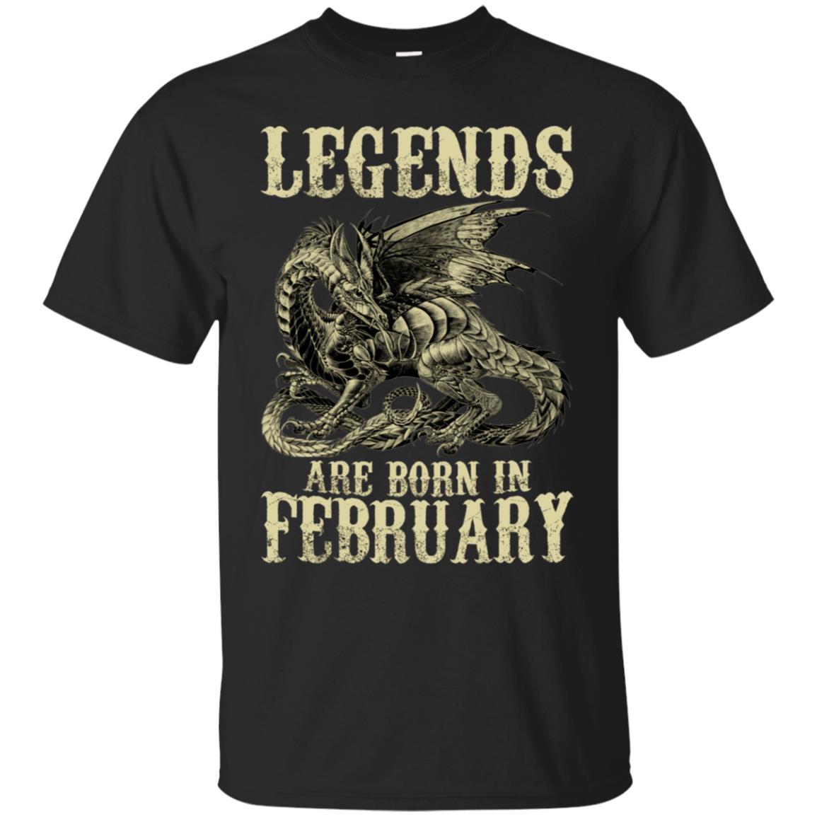 Legends Are Born In February Dragon Shirt