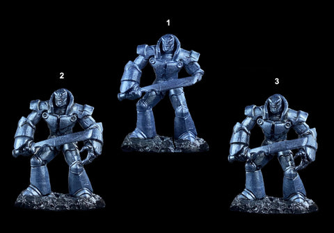 Iron Golem in Blue Steel with different washes