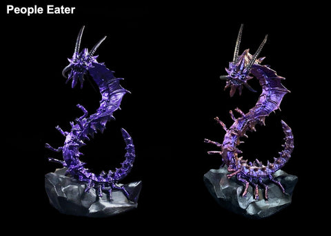 Remorhaz in People Eater with different dry brush paints