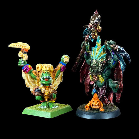 Savage Ork and Wurrgog Prophet figures