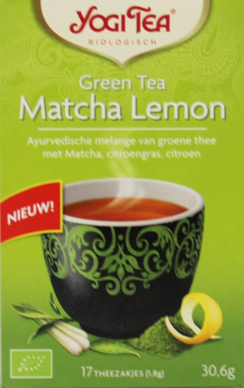 Green tea matcha lemon-, Yogi Tea