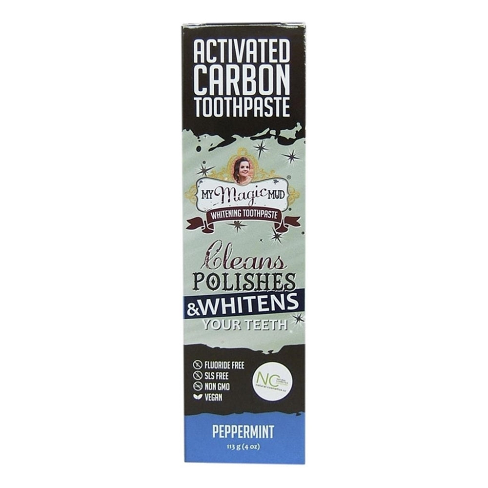 Activated Carbon Tandpasta (Charcoal Toothpaste Peppermint) | My Magic Mud - We Are Eves: honest cosmetic reviews.