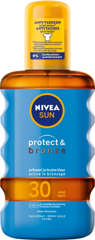 Verslaafde oven documentaire NIVEA SUN Zonnebrand - Protect & Bronze Olie Spray - SPF 30 - 200 ml | NIVEA  Aanrader! - We Are Eves: eerlijke cosmetica reviews.