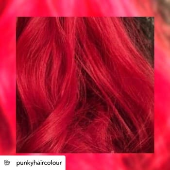 Punky Colour Vermillion Red Semi Permanent Conditioning Hair Colour Lasts 25 Washes
