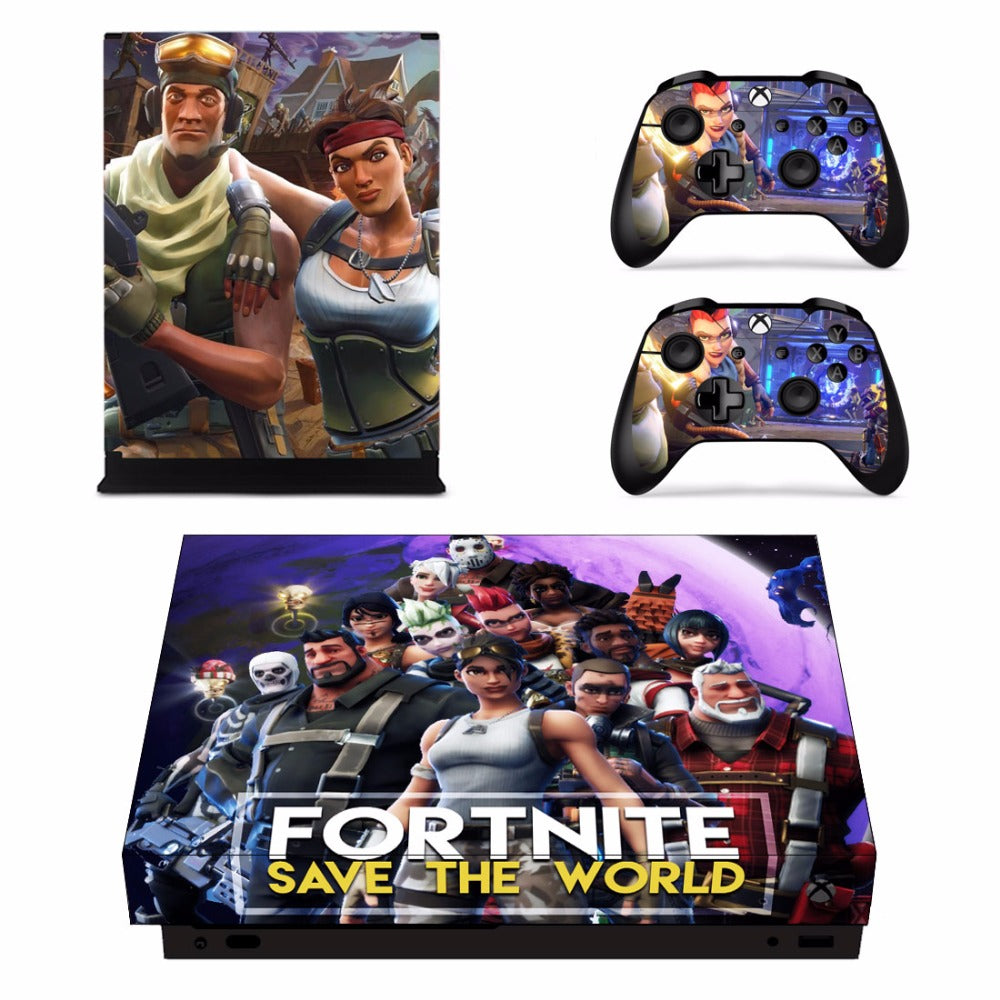 Fortnite Xbox One X Console Skin 2 Controllers Skins - 