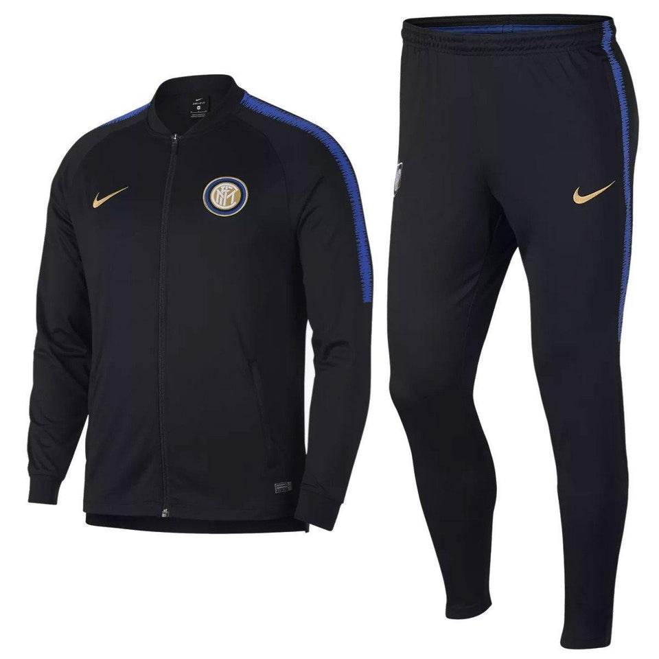 Inter Milan Black Training Presentation Soccer Tracksuit 2018/19 - Nik ...