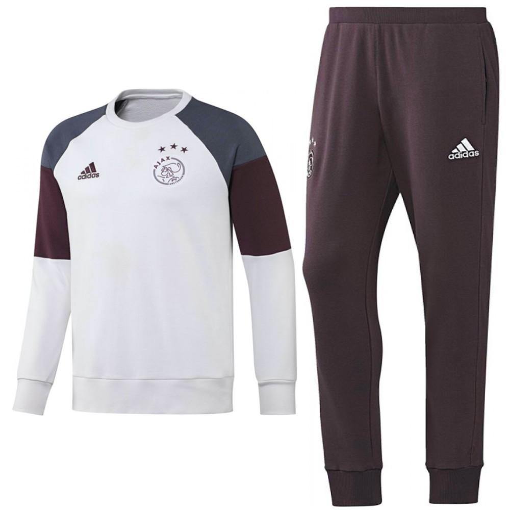 bord Blootstellen oorlog Ajax Amsterdam Training Sweat tracksuit 2016/17 White - Adidas –  SoccerTracksuits.com