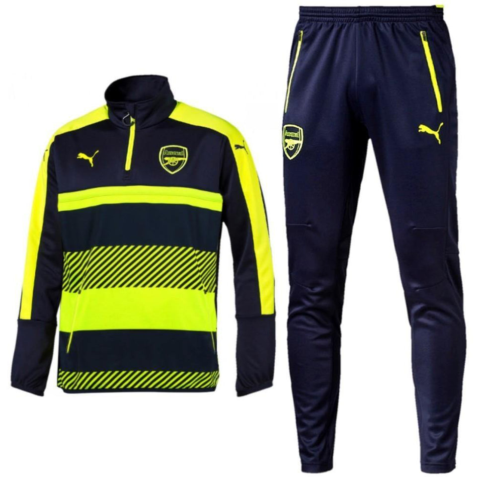 Arsenal Ucl Technical Training Soccer Tracksuit Navy/Fluo Puma –