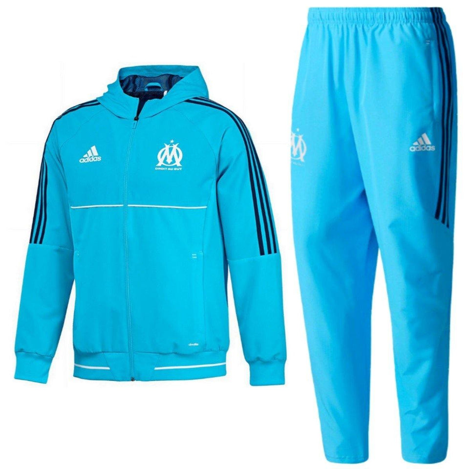 Olympique Marseille Presentation Tracksuit 2017/18 Blue Adidas – SoccerTracksuits.com
