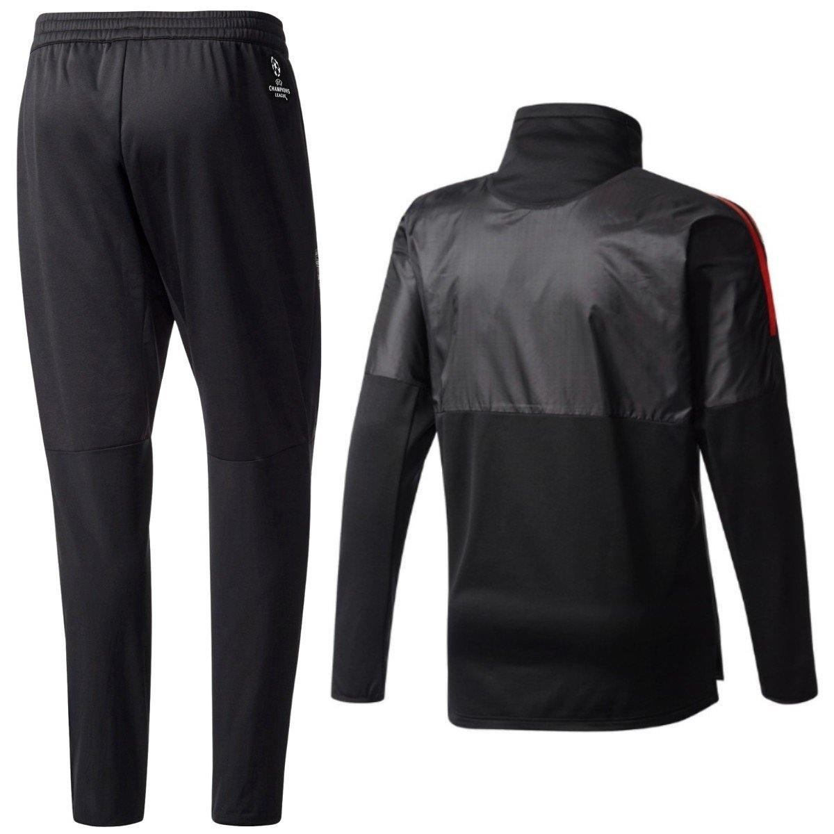 Manchester United Black Ucl Training Tech Soccer Tracksuit ...