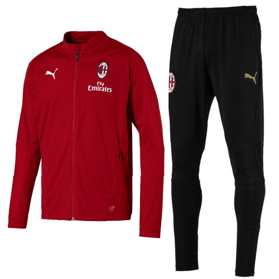 Crítica Por encima de la cabeza y el hombro Circulo AC Milan training bench Soccer tracksuit 2018/19 - Puma –  SoccerTracksuits.com