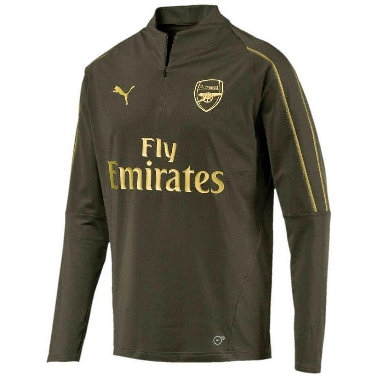 Arsenal FC green training technical soccer tracksuit 2018/19 - Puma –