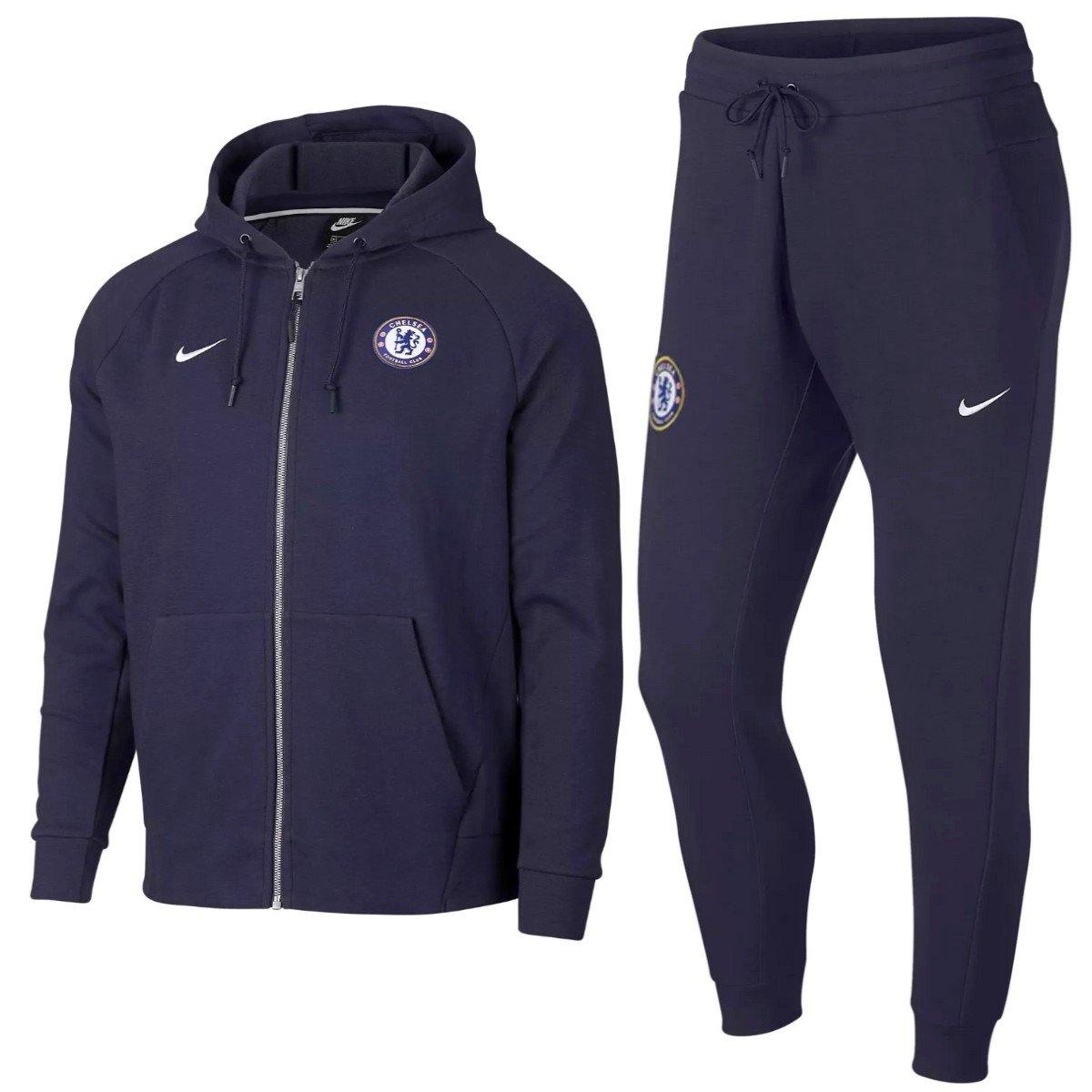 Chelsea FC hooded casual presentation soccer tracksuit 2018/19 - Nike ...
