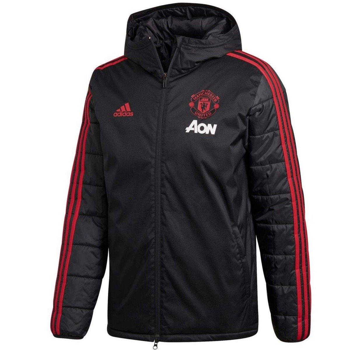 Manchester United soccer black bench 