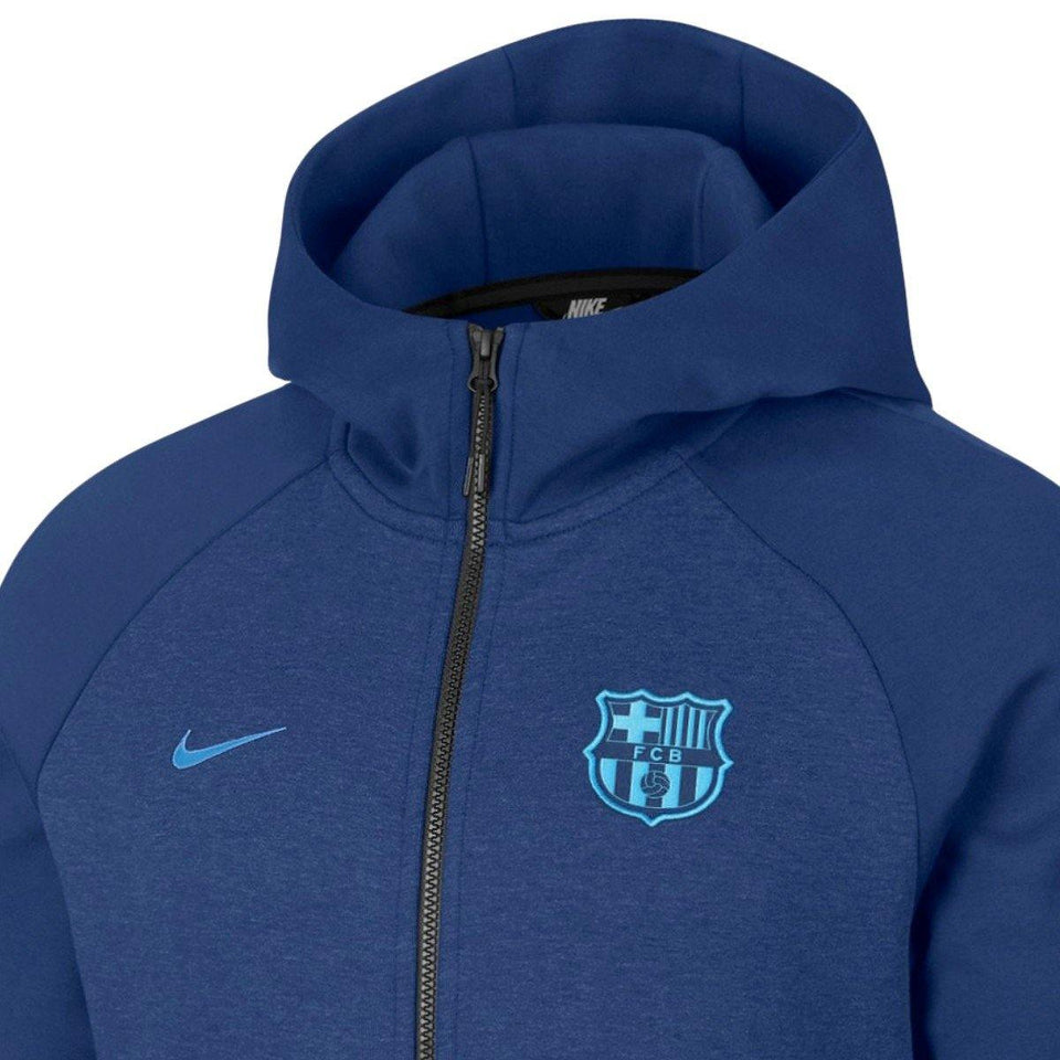 FC Barcelona blue Tech Fleece presentation soccer tracksuit 2019 - Nik ...