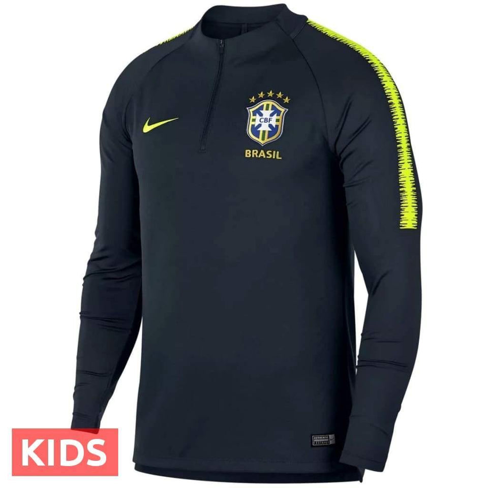 Kids - Brazil Technical training Soccer tracksuit 2018/19 - Nike SoccerTracksuits.com